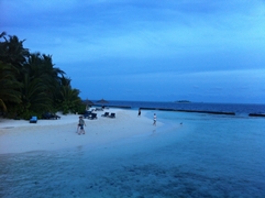 D&auml;mmerung am Strand
